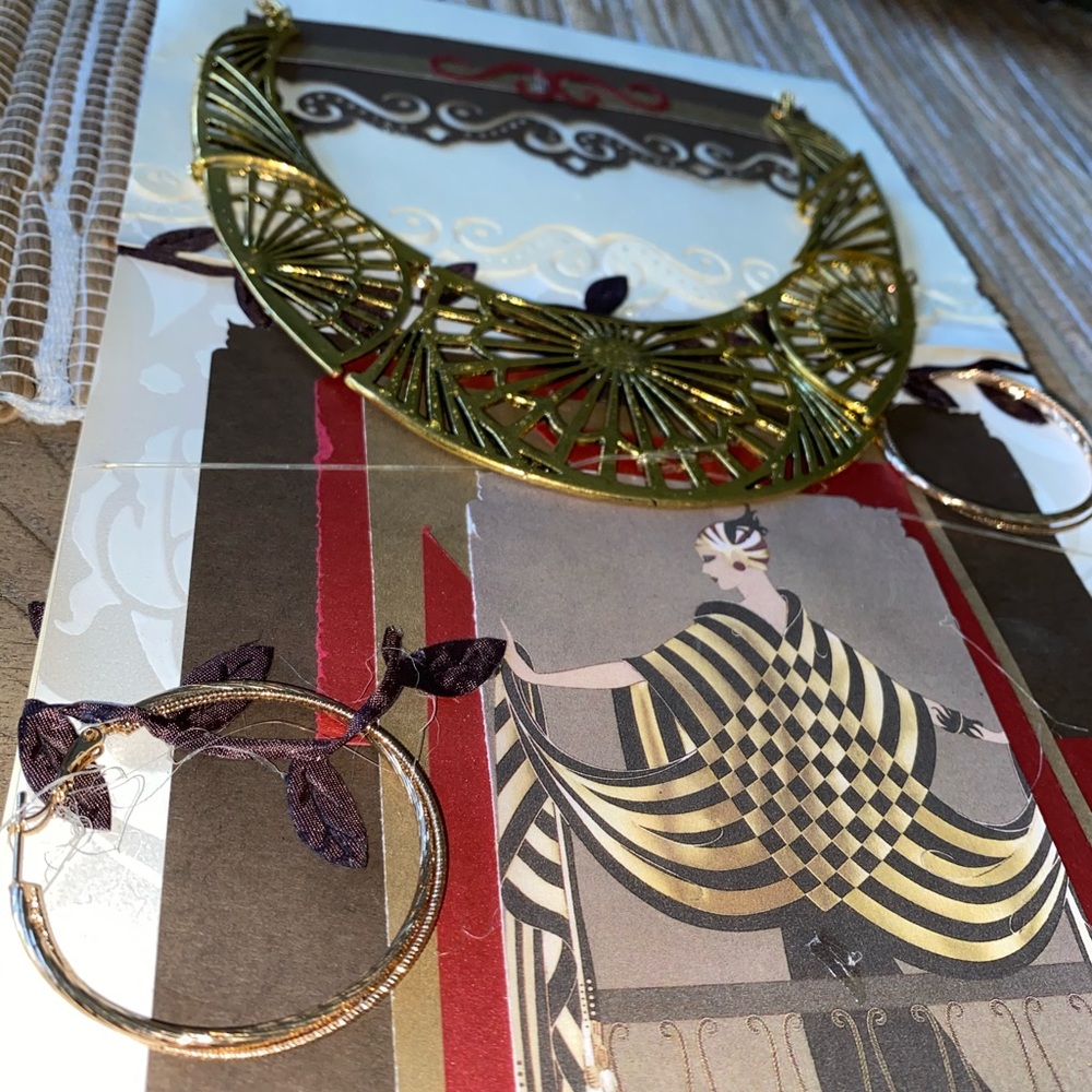 Vintage necklace and earring set